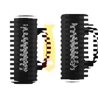 Thanksgiving Costume Tie With Turkey Face Coffee Mug - Monsterry