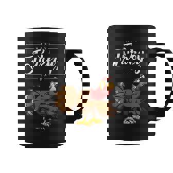 Thanksgiving Cute Angry Turkey Happy Turkey Day Coffee Mug - Monsterry