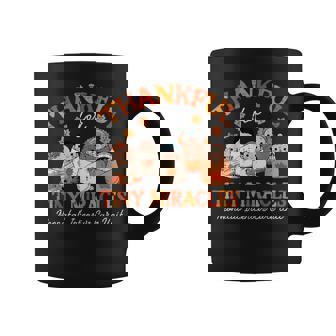 Thanksgiving Nicu Nurse Thankful Tiny Miracles Scrub Top Men Coffee Mug - Thegiftio UK