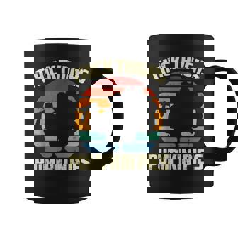 Thanksgiving Thick Thighs Pumpkin Pies Fall Men Coffee Mug | Seseable CA