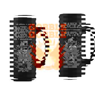 Thanksgiving Tradition Gobble Gobble Outfit Turkey Coffee Mug - Monsterry