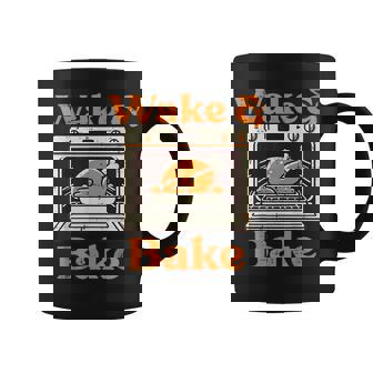 Thanksgiving Wake And Bake Turkey Day Dad Women Coffee Mug | Mazezy