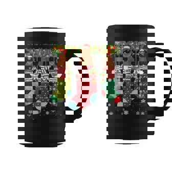 Three Grizzly Bear In Socks Ugly Christmas Sweater Party Coffee Mug - Monsterry