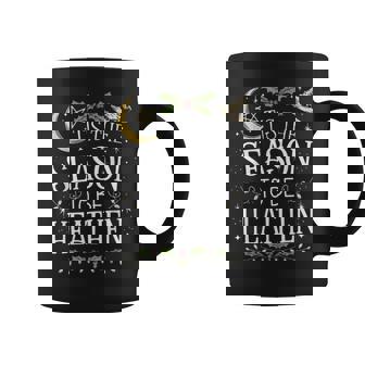 Tis The Season To Be Heathen Pagan Christmas Witch Winter Coffee Mug - Thegiftio UK