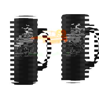 Toddler Halloween Boys Monster Truck Ghost Pumpkin Coffee Mug - Seseable
