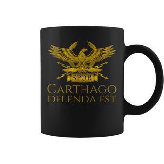 Historia Romana Clásica Antigua Carthago Delenda Est Latin Taza de café - Regaloses