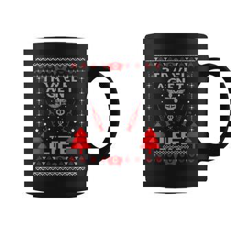 Travel Agent Life Ugly Christmas Sweaters Matching Group Coffee Mug | Seseable UK