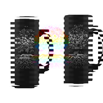 Tree Life Rainbow Lgbt Flag Gay Pride Ally Coffee Mug - Thegiftio UK