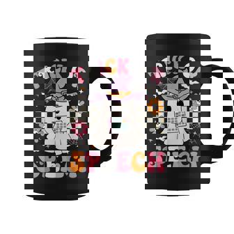 Trick Or Speech Slp Halloween Speech Therapy Halloween Coffee Mug - Thegiftio