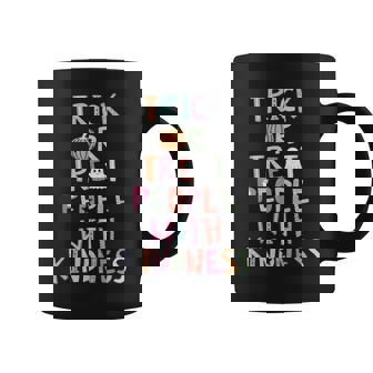 Trick Or Treat People With Kindness Halloween Coffee Mug - Thegiftio
