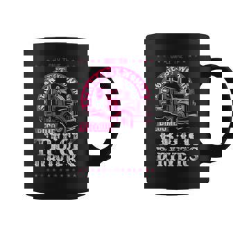 Trucker Truck Driver Girl Vintage Only The Strongest Women Graphic Print Coffee Mug - Monsterry