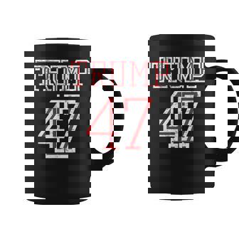 Trump 47 President Team Football Jersey Style 2024 Front Coffee Mug - Monsterry