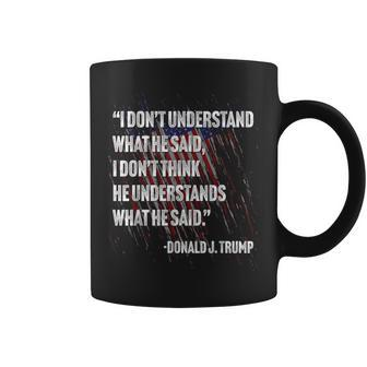 Trump Biden Presidential Debate 2024 Quote Coffee Mug - Monsterry DE