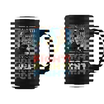 Trump Fight Fight Fight Trump Defiant Trump Shot Fist Pump Coffee Mug - Thegiftio