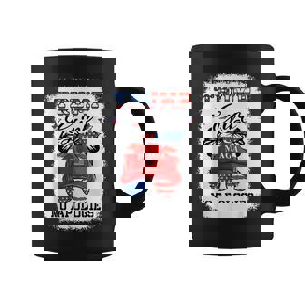 Trump Girl No Apologies Maga 2024 Messy Bun Vote Trump 45 47 Coffee Mug - Monsterry