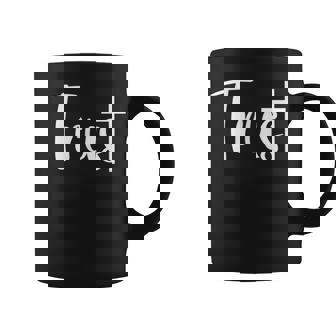 Trust God's Got My Back Front And Back Christian Graphic Print Coffee Mug - Monsterry