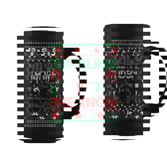 Tumbling Gymnastics Ugly Christmas Sweater Party Coffee Mug | Mazezy