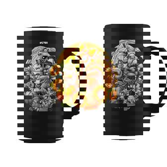 Turkey Drinking Coffee Bow Thanksgiving Turkey Day Coffee Mug - Monsterry