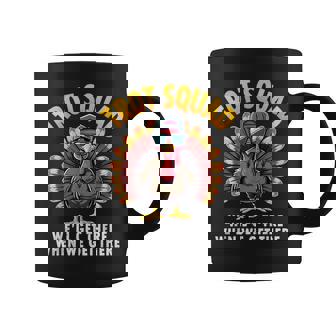 Turkey Trot Squad 2024 Thanksgiving Turkey Running Coffee Mug - Seseable