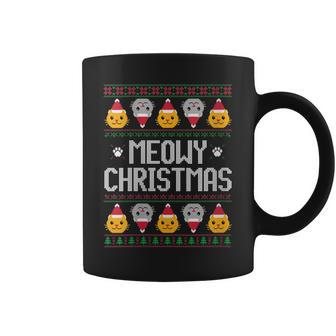 Ugly Christmas Sweater Cat Christmas Sweater Coffee Mug | Seseable UK