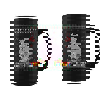 Ugly Christmas Sweater Hippo Lovers Xmas Holiday Coffee Mug - Seseable