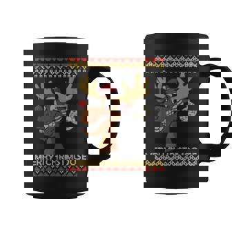 Ugly Christmas Sweater I Merry Christmoose Moose X-Mas Coffee Mug | Mazezy