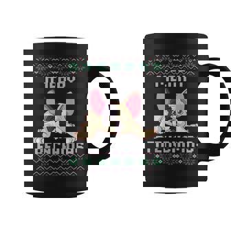 Ugly Christmas Sweater Merry Frenchmas French Bulldog Dog Coffee Mug | Seseable UK