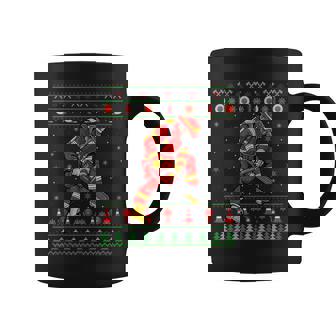 Ugly Xmas Sweater Style Firefighter Fireman Christmas Coffee Mug - Thegiftio UK