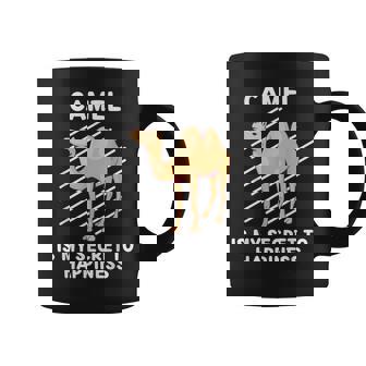 Un Joli Chameau Est Mon Secret Du Bonheur Pour Les Amoureux Des Chameaux Tasse - Cadeauxyz