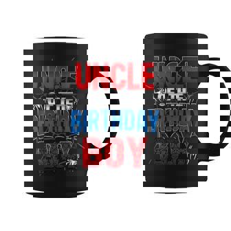 Uncle Of The Birthday Boy Matching Family Spider Web Coffee Mug | Seseable UK