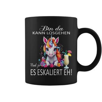 With Unicorn Bin Da Kann Losgehen Und Ja Es Escaliert Eh Tassen - Geschenkecke