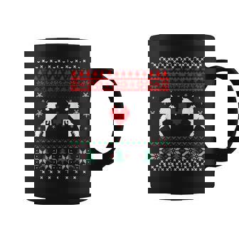 Unicorn Ugly Christmas Sweater Xmas Outfit Coffee Mug | Seseable UK