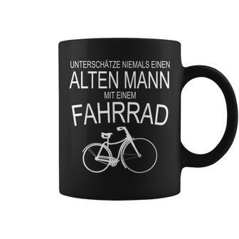 Unterschätze Niemals Einen Alten Mann Mit Fahrrad Tassen - Geschenkecke