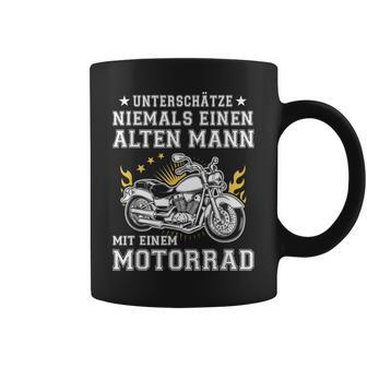 Unterschätze Niemals Einen Old Mann Mit Einer Motorrad Tassen - Geschenkecke