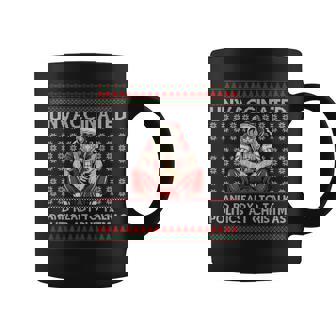 Unvaccinated Ready Talk Politics At Christmas Ugly Sweater Coffee Mug - Thegiftio UK