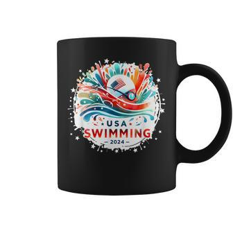 Usa 2024 United States Athlete American Swimming 2024 Usa Coffee Mug - Monsterry