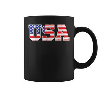 Usa Patriotic American Flag 4Th Of July Coffee Mug - Monsterry CA