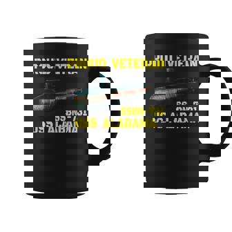 USS Alabama SSBN-731 Submarine Veterans Day Father Grandpa Graphic Print Coffee Mug - Monsterry