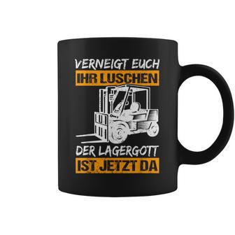 Verneigt Euch Ihr Luschen Der Lagergott Ist Jetzt Da Slogan Tassen - Geschenkecke