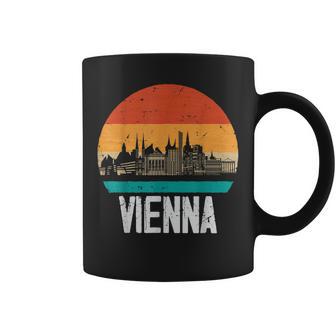 Vienna Austria Retrointage Sunset Skylineienna Tassen - Geschenkecke