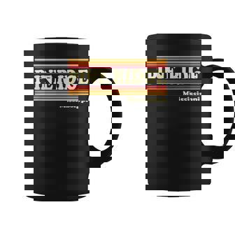 Vintage 1980S Graphic Style Pine Ridge Mississippi Coffee Mug - Monsterry