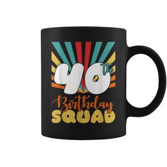 Vintage 1981 40Th Birthday Squad Im Retro-Stil 40 Jahre Alt Tassen - Geschenkecke