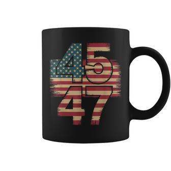 Vintage American Flag Retro 45 47 Trump 2024 Tassen - Geschenkecke