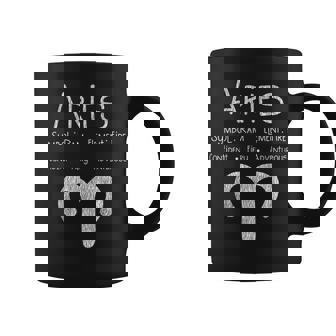 Vintage Aries Birthday Horoscope Zodiac Sign Astrology Bday Graphic Print Coffee Mug - Monsterry