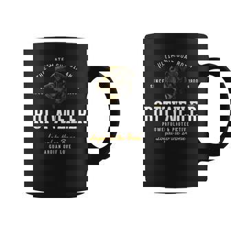Vintage Estilo Retro Rottweiler Taza de café - Regaloses
