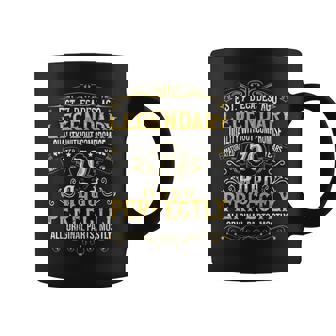 Vintage Legendario 70 Años Edad Perfectamente 70 Cumpleaños Taza de café - Regaloses
