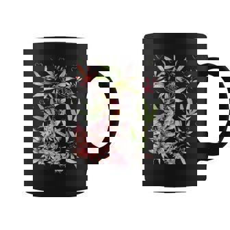 Vintage Marijuana Pot Leaf Flower Weed Cannabis Women Coffee Mug | Seseable UK