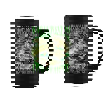 Vintage Want Me Fish Bass Fear Me Lover Fishing Coffee Mug - Thegiftio UK