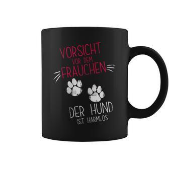 Vorsichtor Dem Frauchen Der Hund Ist Harmlos Gassi Tassen - Geschenkecke