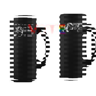 Vote Fist Ovaries Lgbtq Activism Equality Coffee Mug - Thegiftio UK